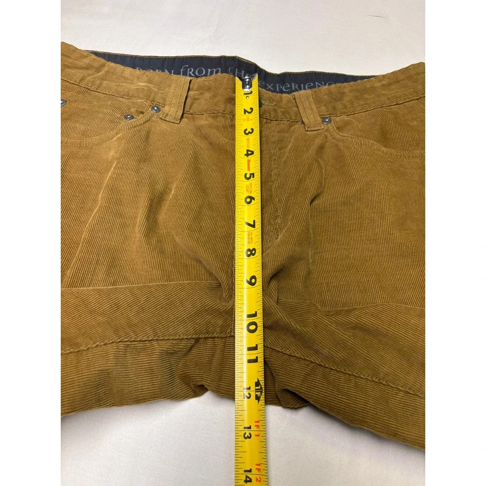 prAna Saxton PantS Corduroy  33x30 Brown Organic Cotton Straight Leg